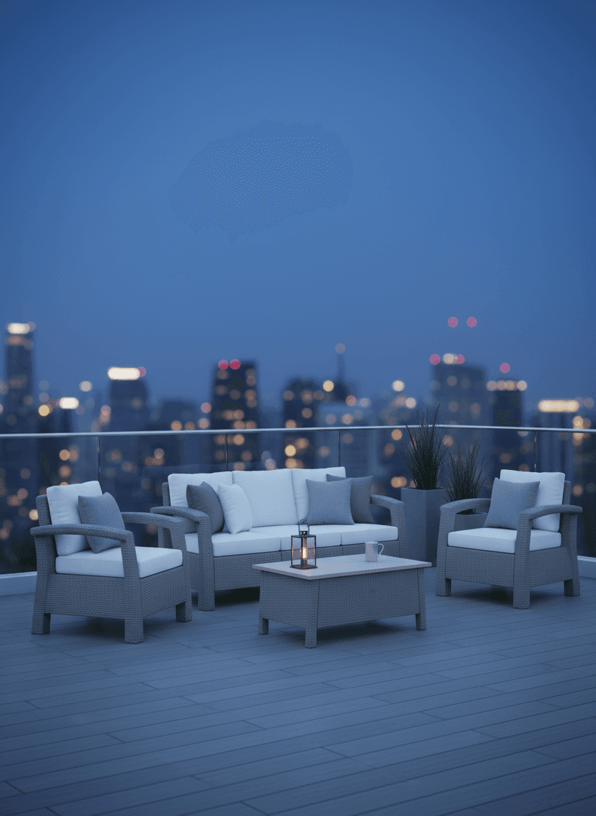 Patio Sofa in a real setting