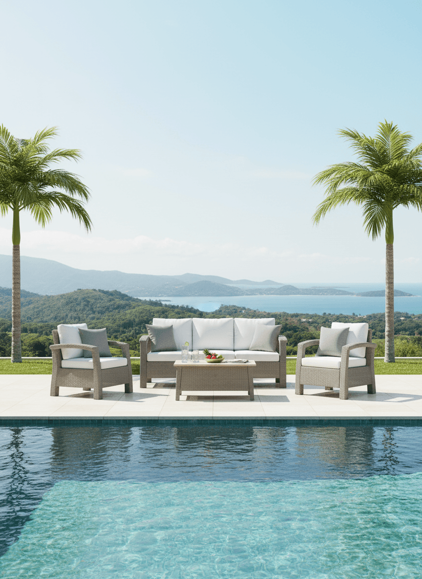 Patio Sofa in a real setting